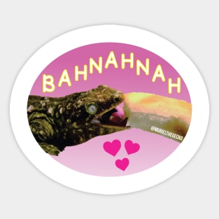 Muriel Loves Bahnahnah (pink color) Sticker